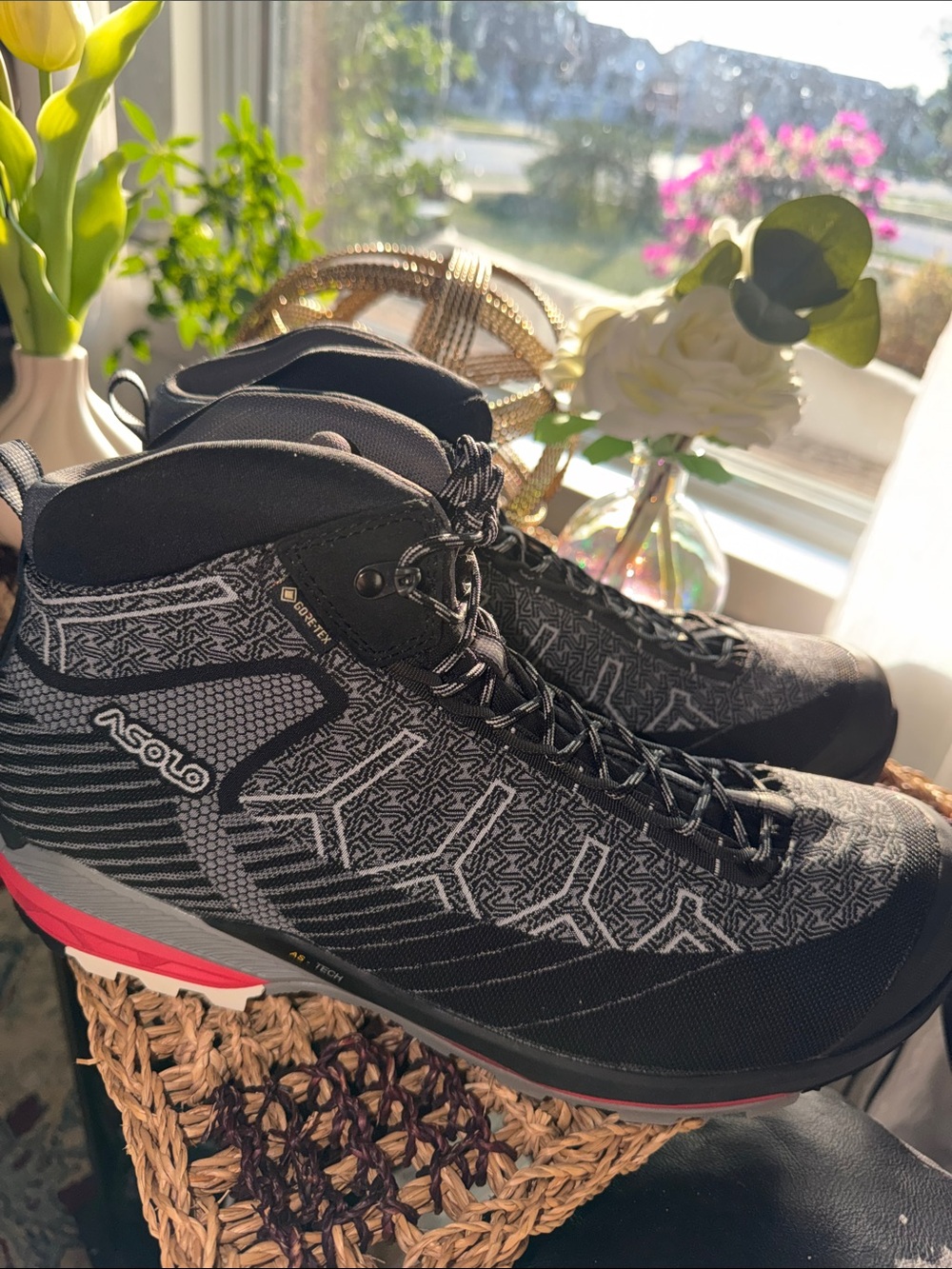 NEW Asolo Falcon Evo Jacquard GV Gore-Tex Hiking Boots Men's 10.5 Vibram Waterpr - Picture 4 of 10